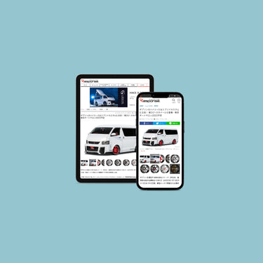 Response.さんに、東京オートサロンに出展した「CAMYURA 2ピースホイール」と「エブリイエスエス」をご紹介いただきました