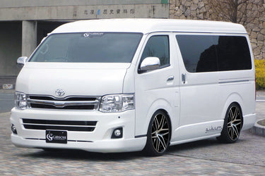 ハイエース200 MIDDLE ROOF WIDE BODY（Ⅲ型）GIBSONフロントハーフスポイラー カスタム